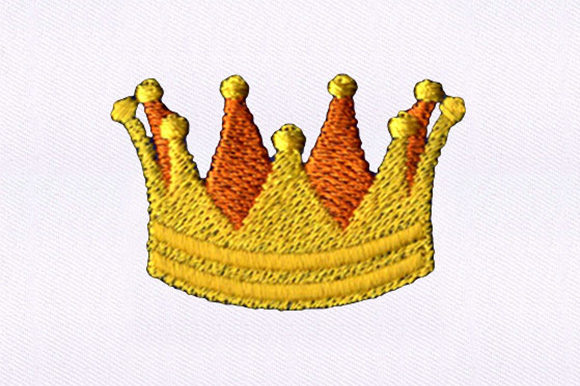 Golden Yellow Crown Embroidery Design Review