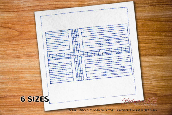 Iceland Flag Lineart Review for Embroidery Projects