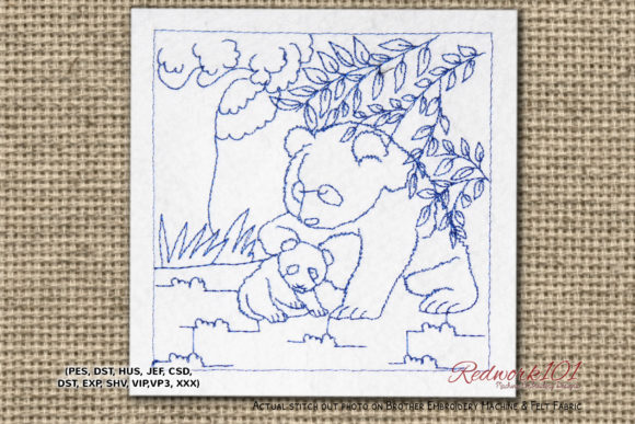 Panda with Baby Embroidery Design Review