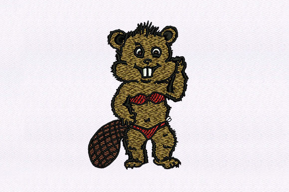 Swimmer Beaver Design Review for Apparel Projects