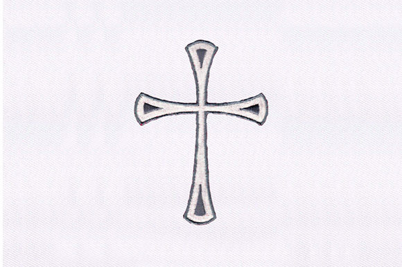 White and Gray Cross